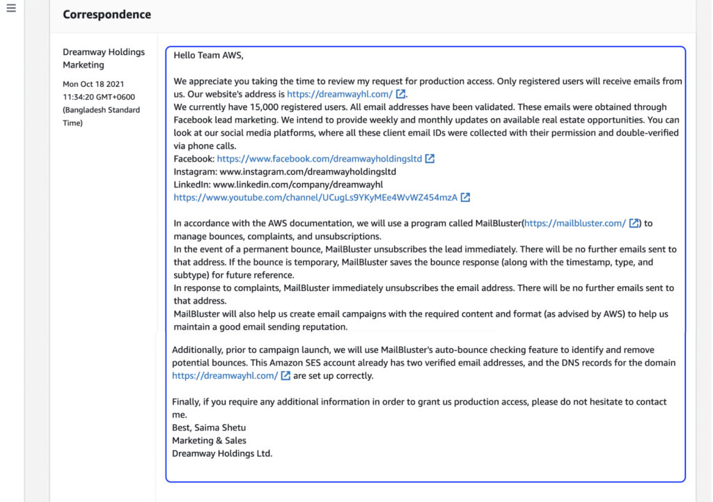 图片[11]-Get out of AWS SES Sandbox and Increase Send Limit and/or Send Rate 2023-G-Suite